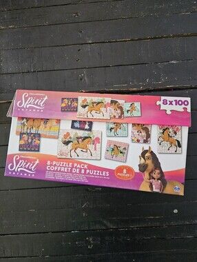 DreamWorks Spirit Untamed 8 Puzzle Pack Lucky Horse Cartoon Movie Gift Idea